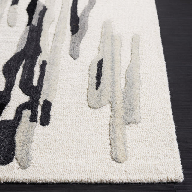 Safavieh Rodeo Drive Rd858Z Ivory/Black Rug.