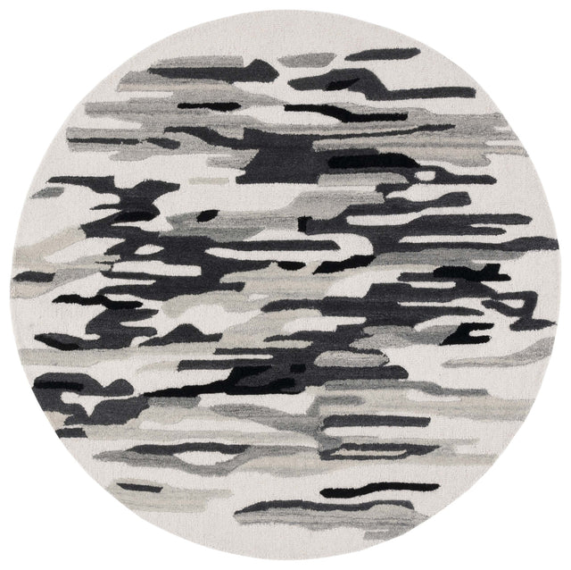 Safavieh Rodeo Drive Rd858Z Ivory/Black Rug.