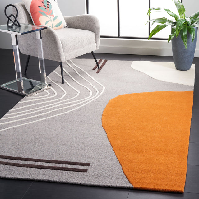 Safavieh Rodeo Drive Rd860H Grey/Rust Rug.
