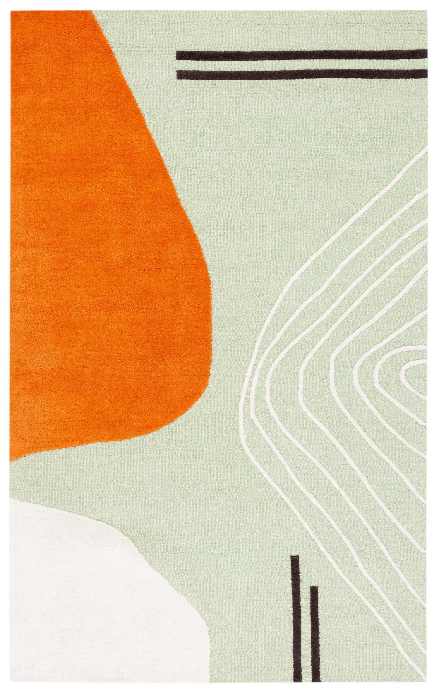 Safavieh Rodeo Drive Rd860Y Green/Rust Rug.