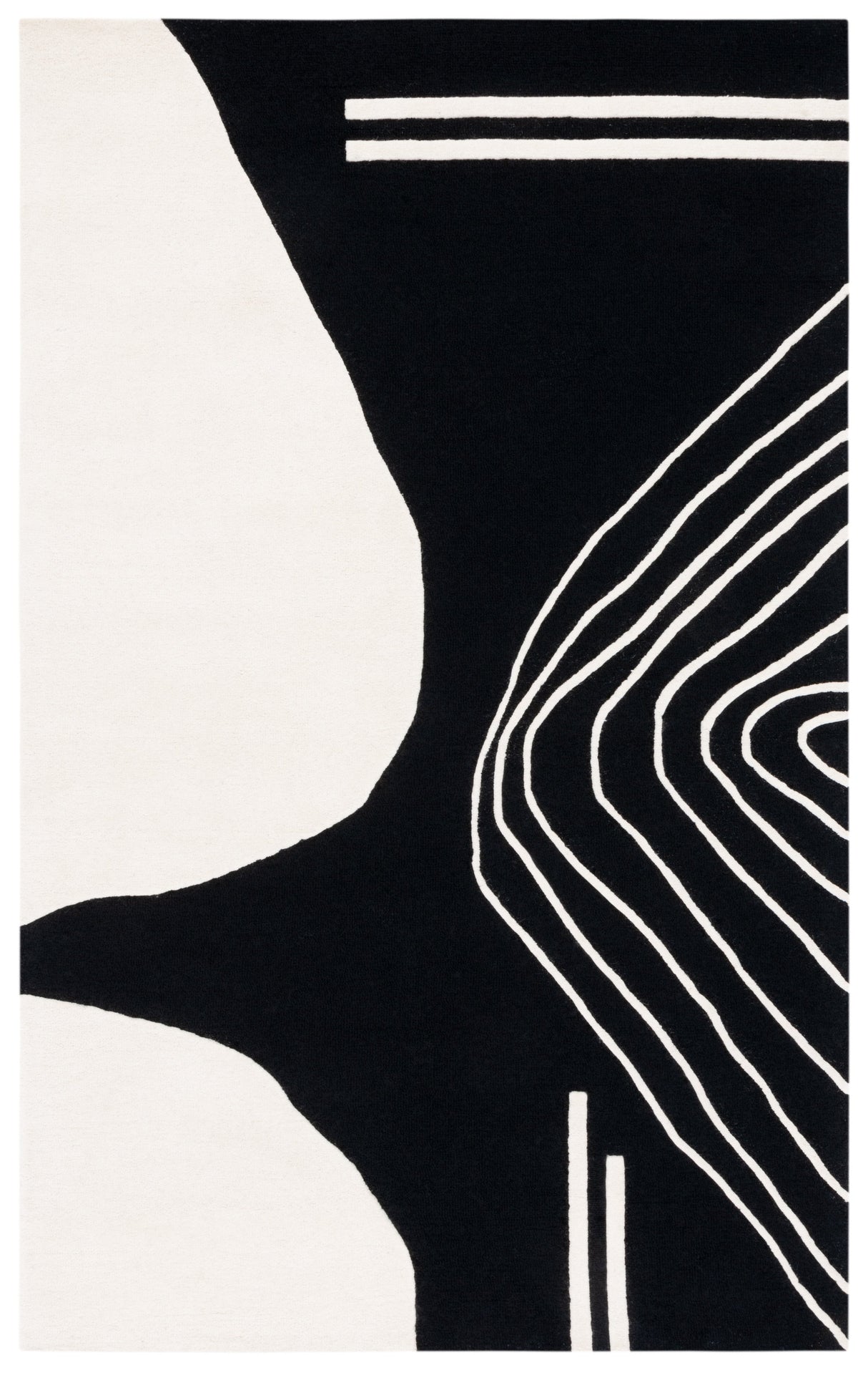 Safavieh Rodeo Drive Rd860Z Black/Ivory Rug.