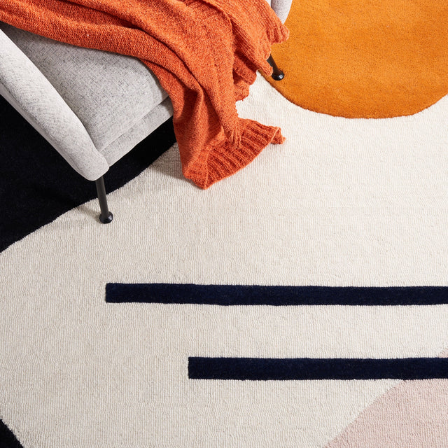 Safavieh Rodeo Drive Rd883U Blush/Black Rug.