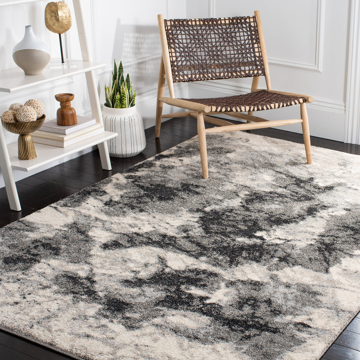 Safavieh Retro Ret2141 Cream/Grey Rugs.