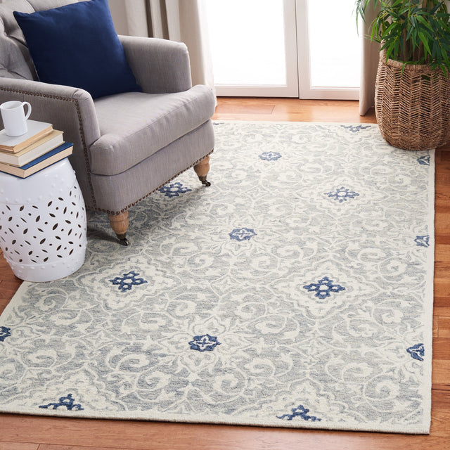 Safavieh Roslyn Ros601A Ivory/Blue Rugs.
