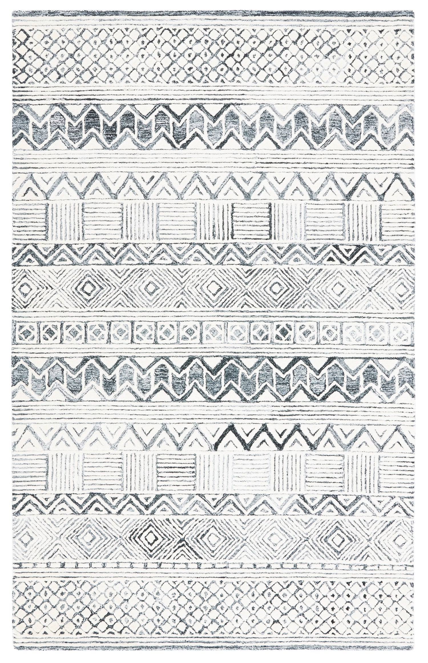 Safavieh Roslyn Ros802H Black/Ivory Rugs.