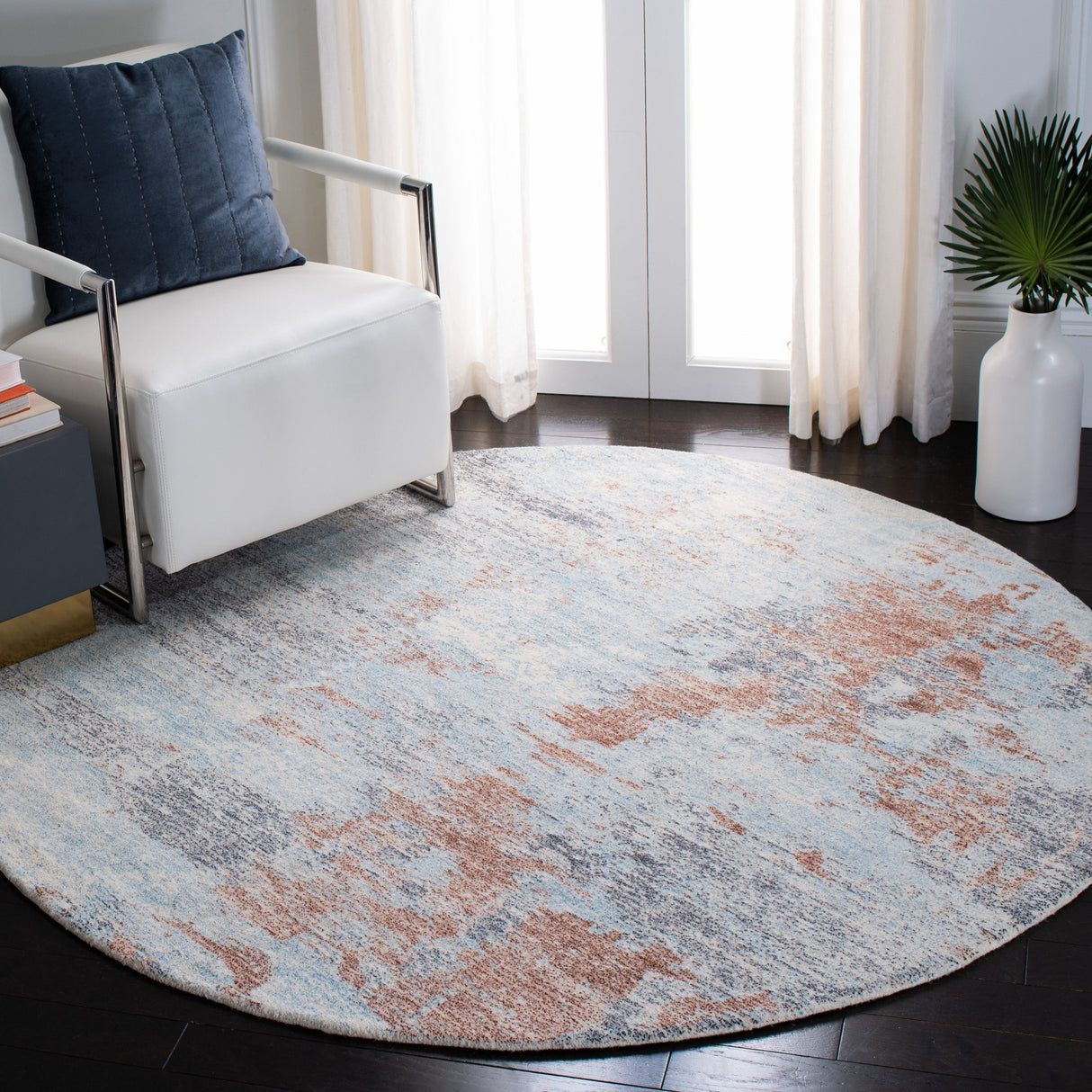 Safavieh Restoration Vintage Rvt113M Blue/Brown Rugs.