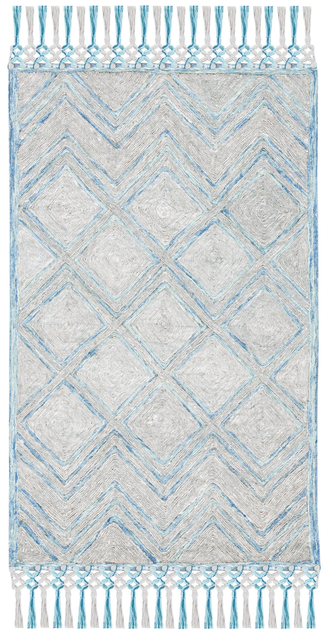 Safavieh Sahara Sah402F Grey/Aqua Rugs.