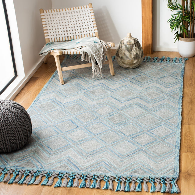 Safavieh Sahara Sah402F Grey/Aqua Rugs.