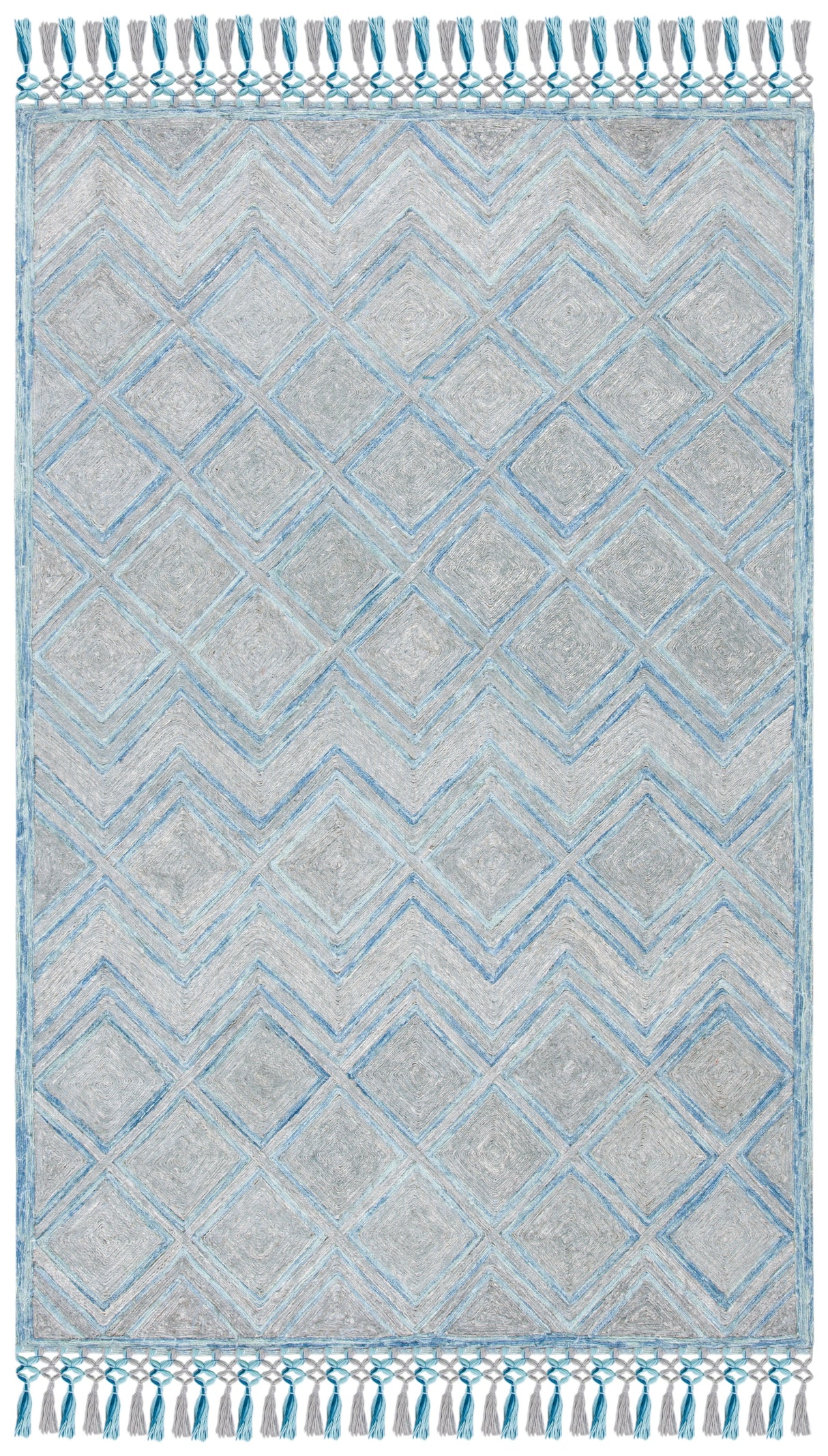 Safavieh Sahara Sah402F Grey/Aqua Rugs.