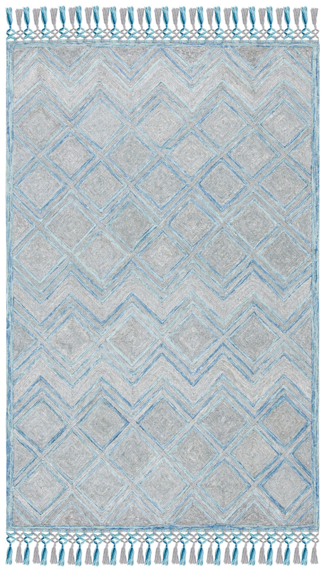 Safavieh Sahara Sah402F Grey/Aqua Rugs.