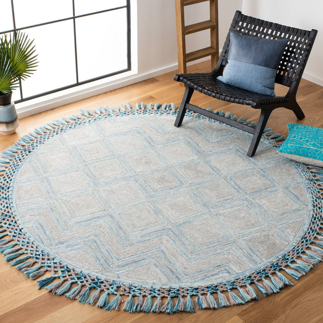 Safavieh Sahara Sah402F Grey/Aqua Rugs.