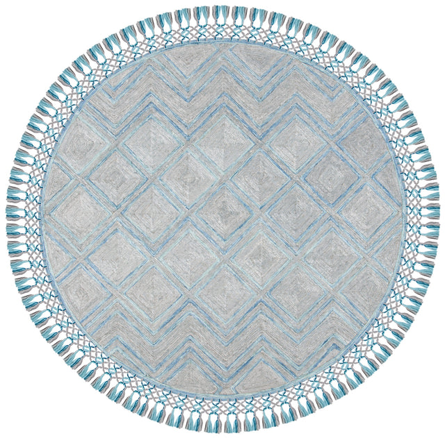 Safavieh Sahara Sah402F Grey/Aqua Rugs.