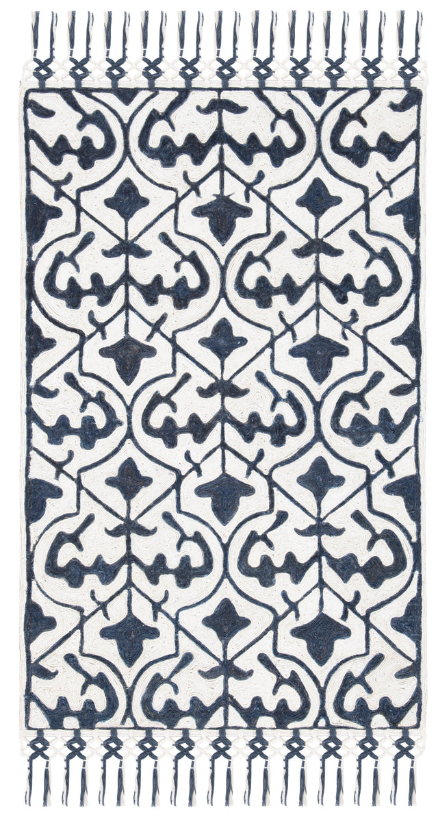 Safavieh Sahara Sah407N Navy/Ivory Rugs.