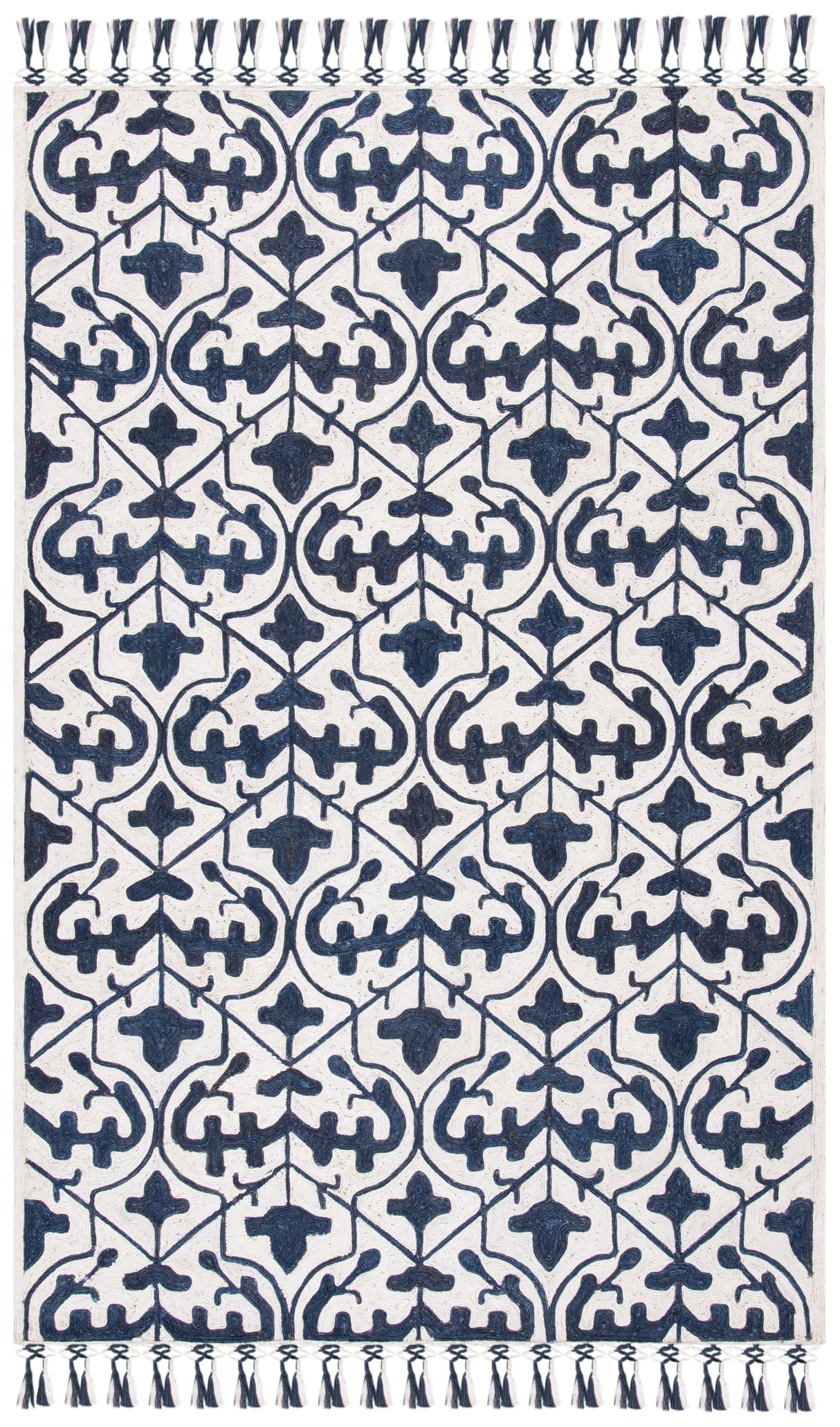Safavieh Sahara Sah407N Navy/Ivory Rugs.