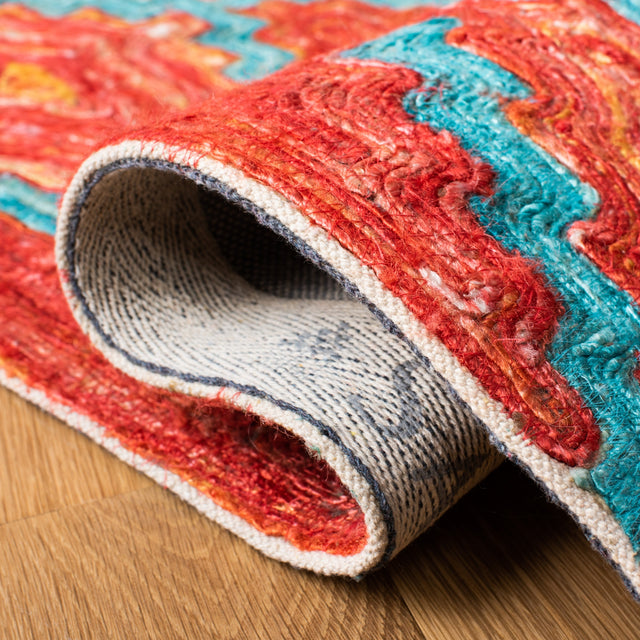 Safavieh Sahara Sah467P Rust/Aqua Rugs.