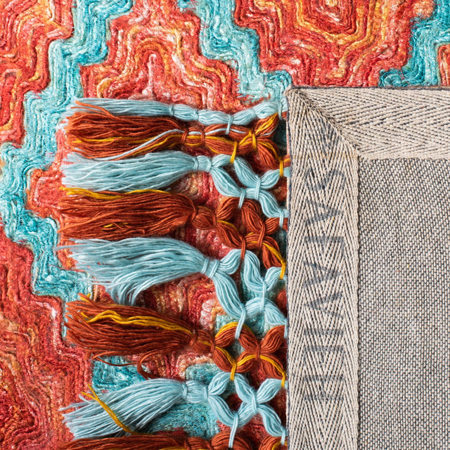 Safavieh Sahara Sah467P Rust/Aqua Rugs.