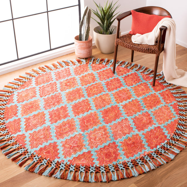 Safavieh Sahara Sah467P Rust/Aqua Rugs.