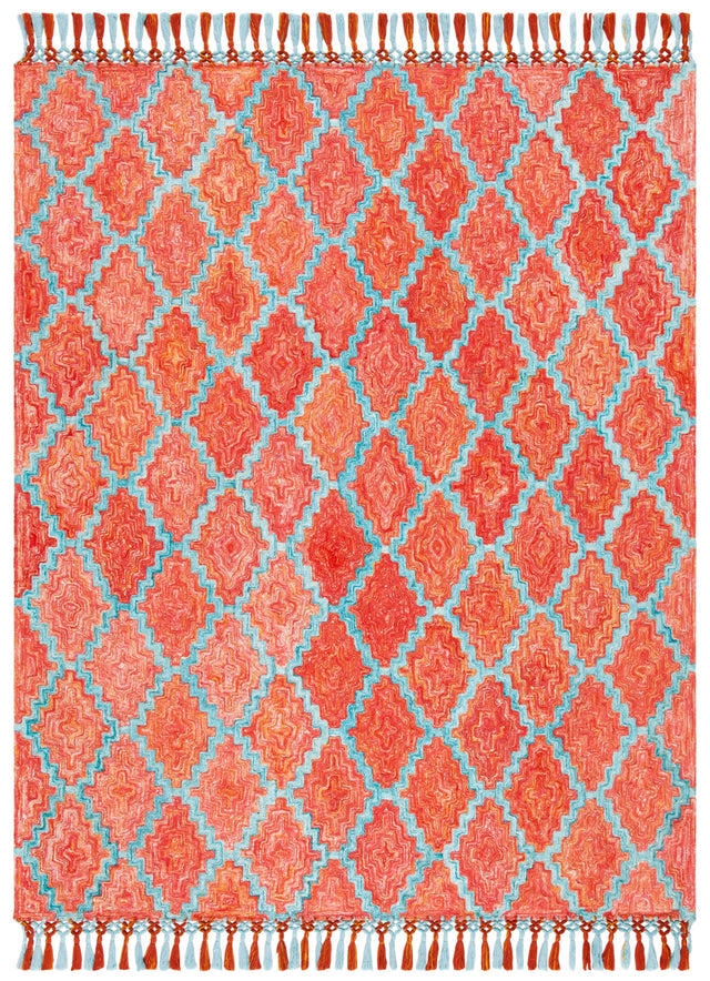 Safavieh Sahara Sah467P Rust/Aqua Rugs.