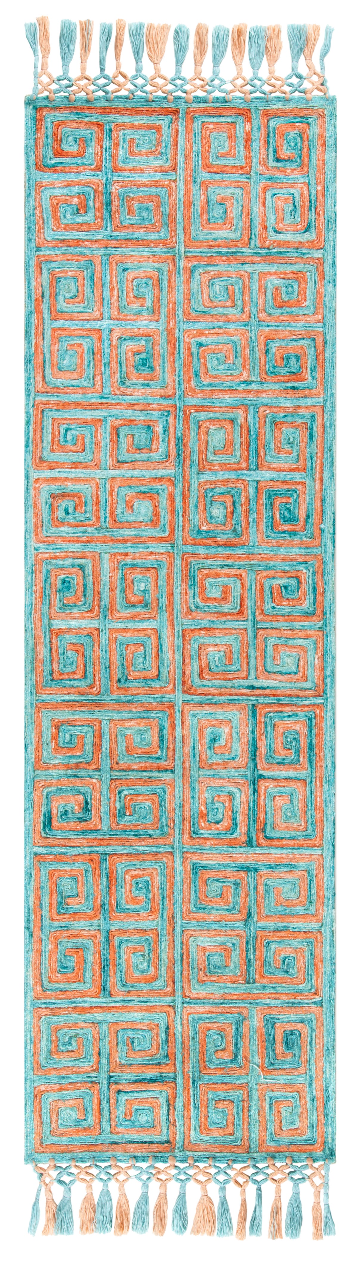 Safavieh Sahara Sah469P Rust/Aqua Rugs.