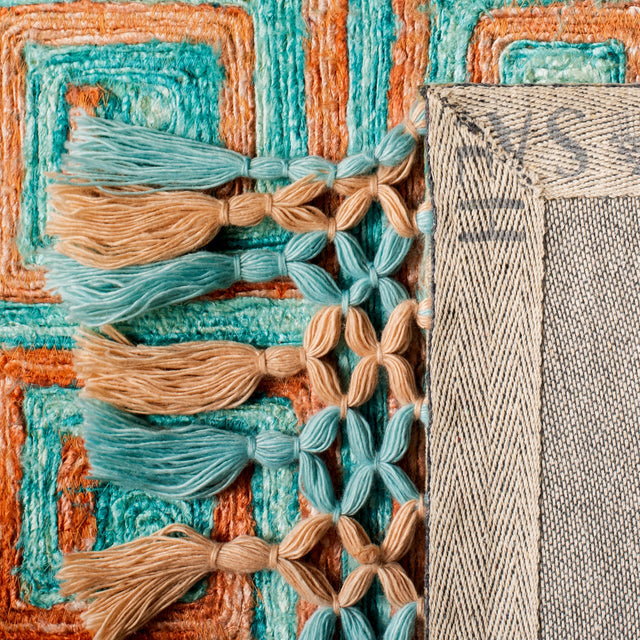 Safavieh Sahara Sah469P Rust/Aqua Rugs.