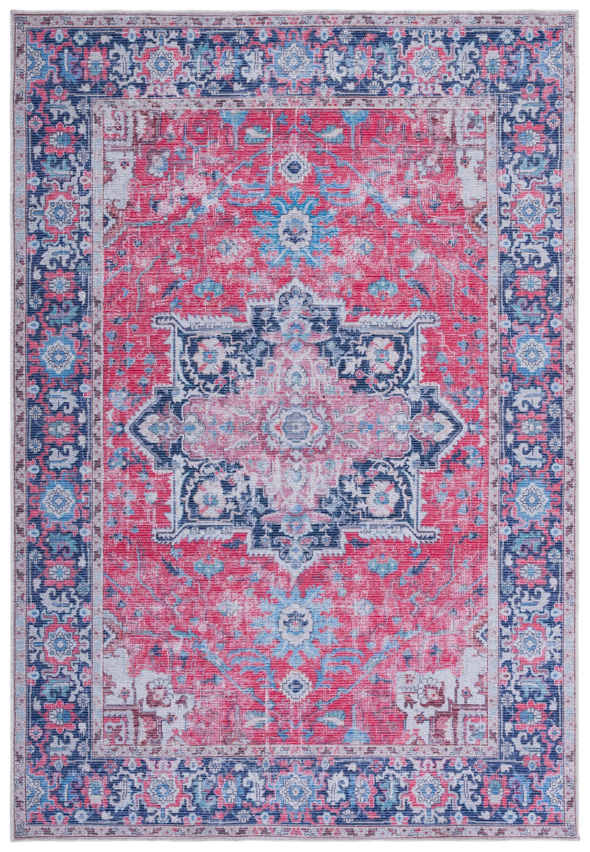 Safavieh Serapi Sep323Q Red/Navy Rugs.