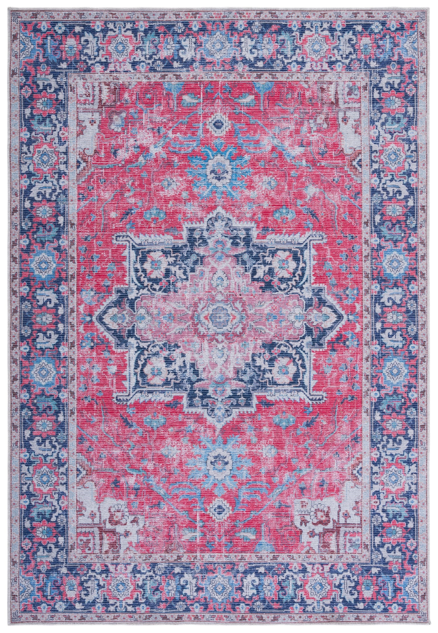 Safavieh Serapi Sep323Q Red/Navy Rugs.