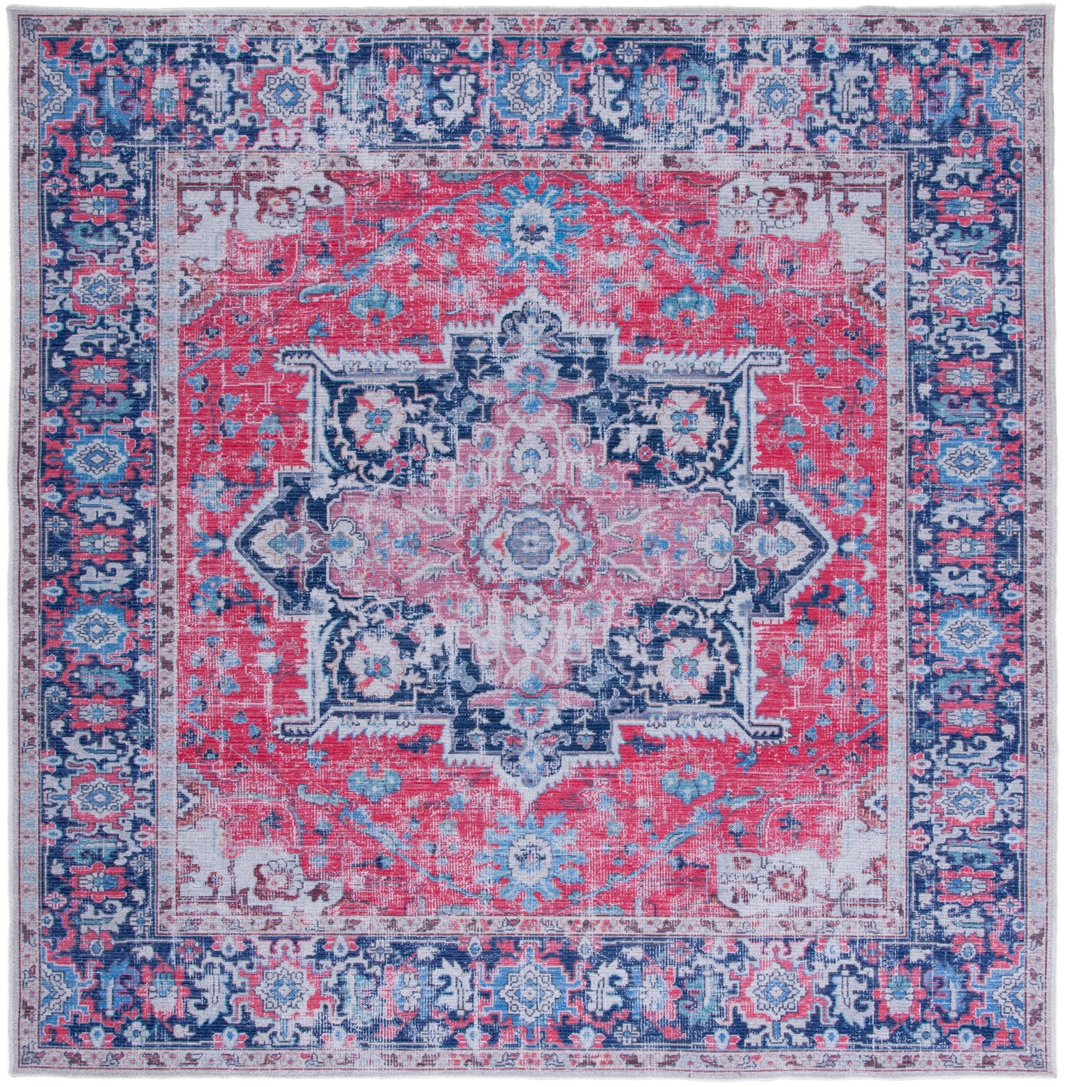 Safavieh Serapi Sep323Q Red/Navy Rugs.