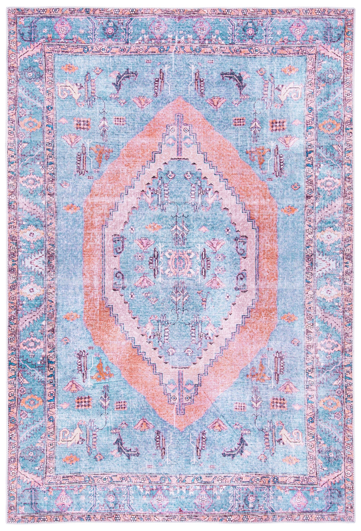 Safavieh Serapi Sep356J Light Blue/Beige Rugs.