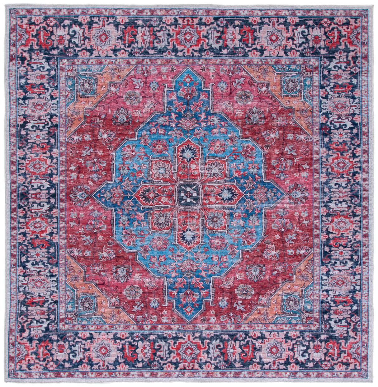 Safavieh Serapi Sep369M Blue/Rust Rugs.