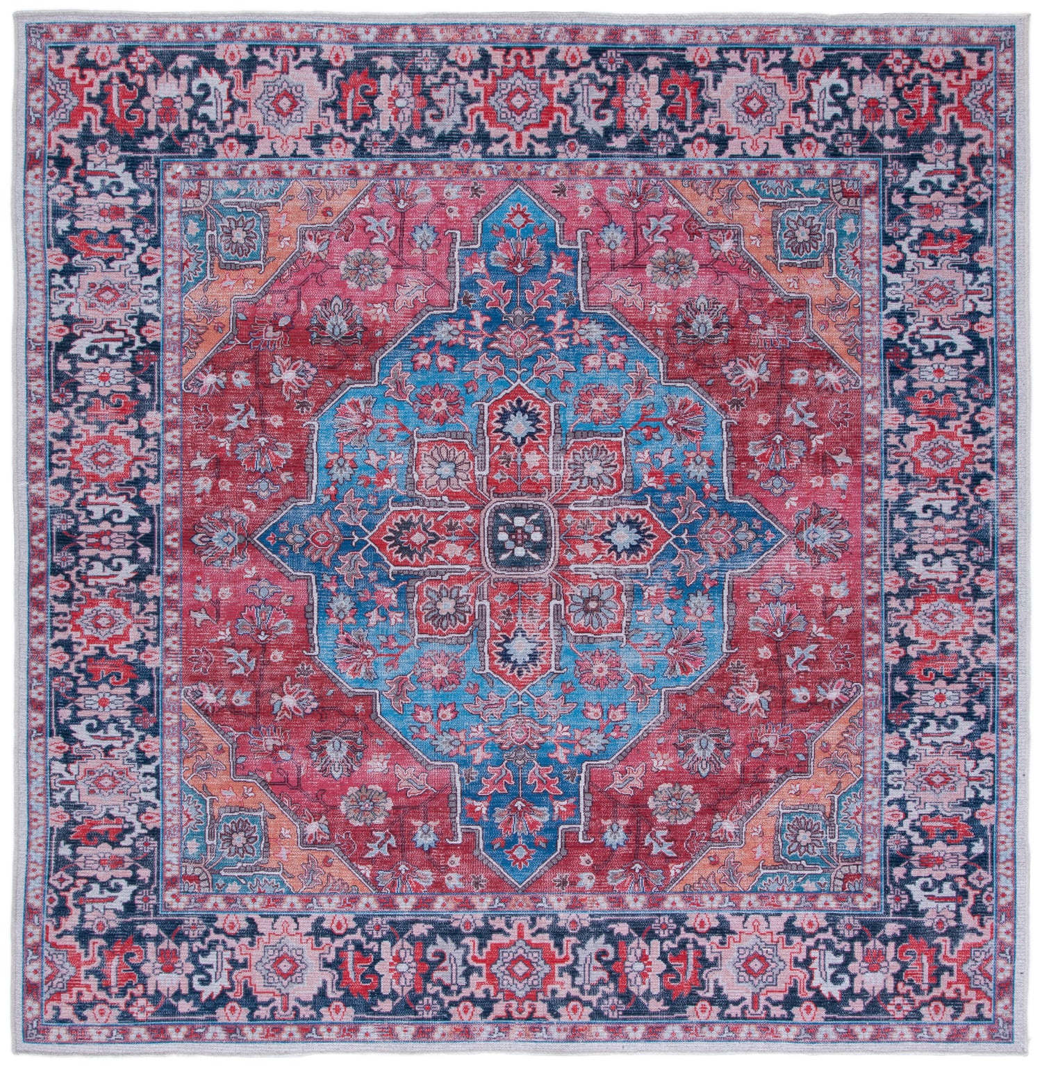 Safavieh Serapi Sep369M Blue/Rust Rugs.