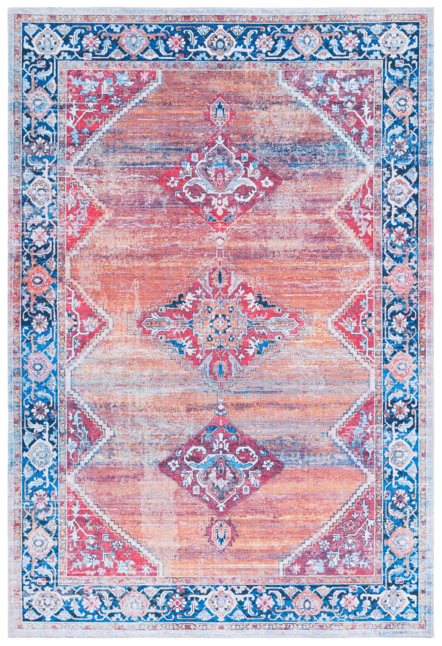Safavieh Serapi Sep376P Rust/Navy Rugs.