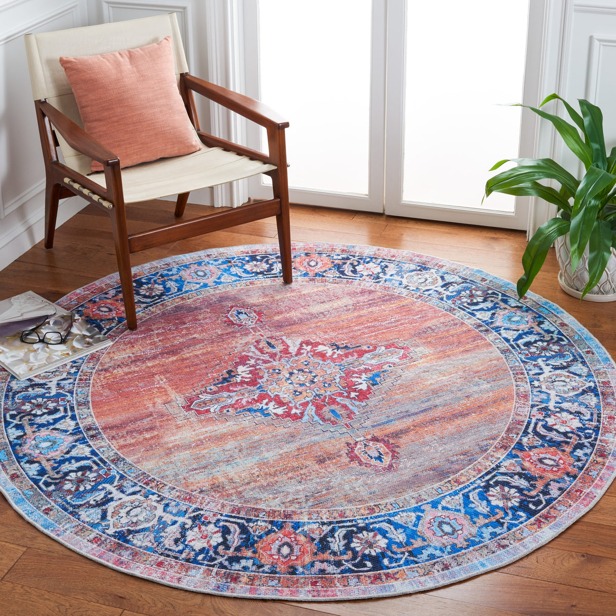 Safavieh Serapi Sep376P Rust/Navy Rugs.