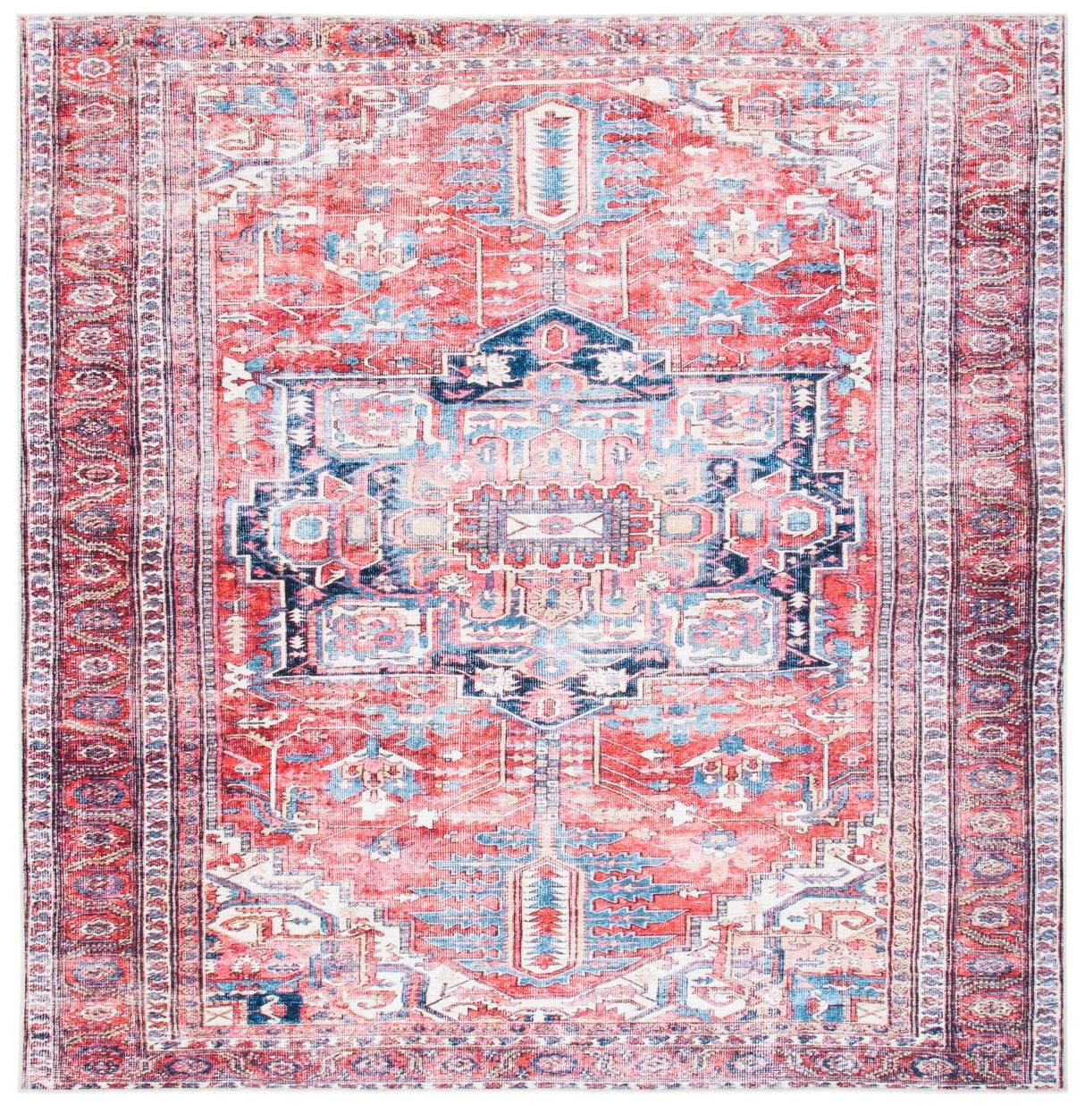 Safavieh Serapi Sep389Q Red/Navy Rugs.