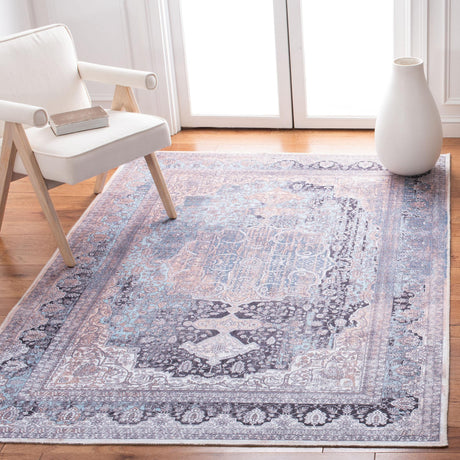 Safavieh Serapi Sep532A Ivory/Light Blue Rugs.