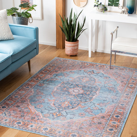 Safavieh Serapi Sep540M Blue/Orange Rugs.