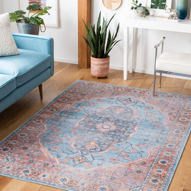 Safavieh Serapi Sep540M Blue/Orange Rugs.