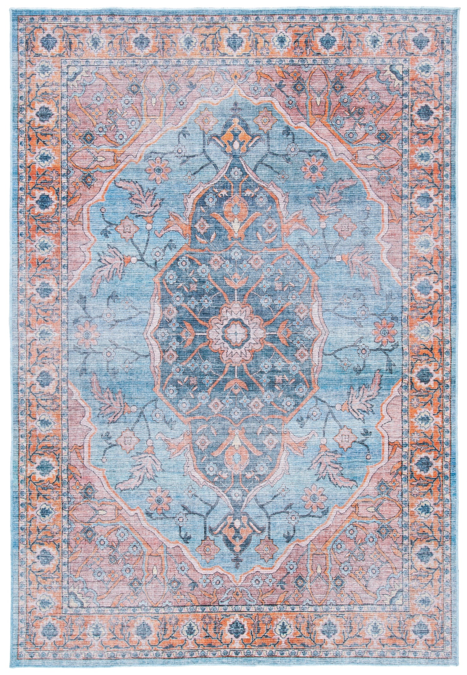 Safavieh Serapi Sep540M Blue/Orange Rugs.