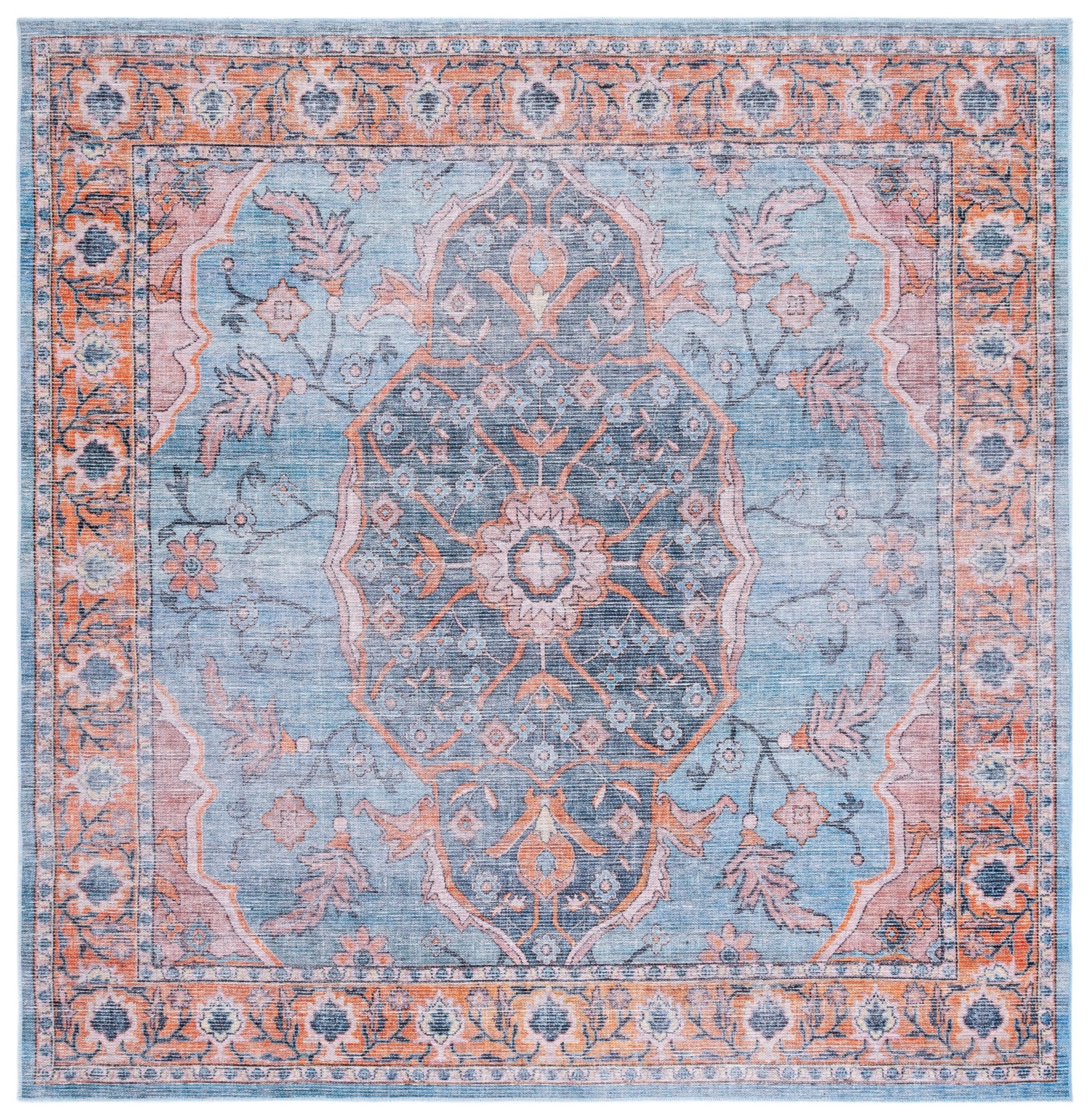 Safavieh Serapi Sep540M Blue/Orange Rugs.