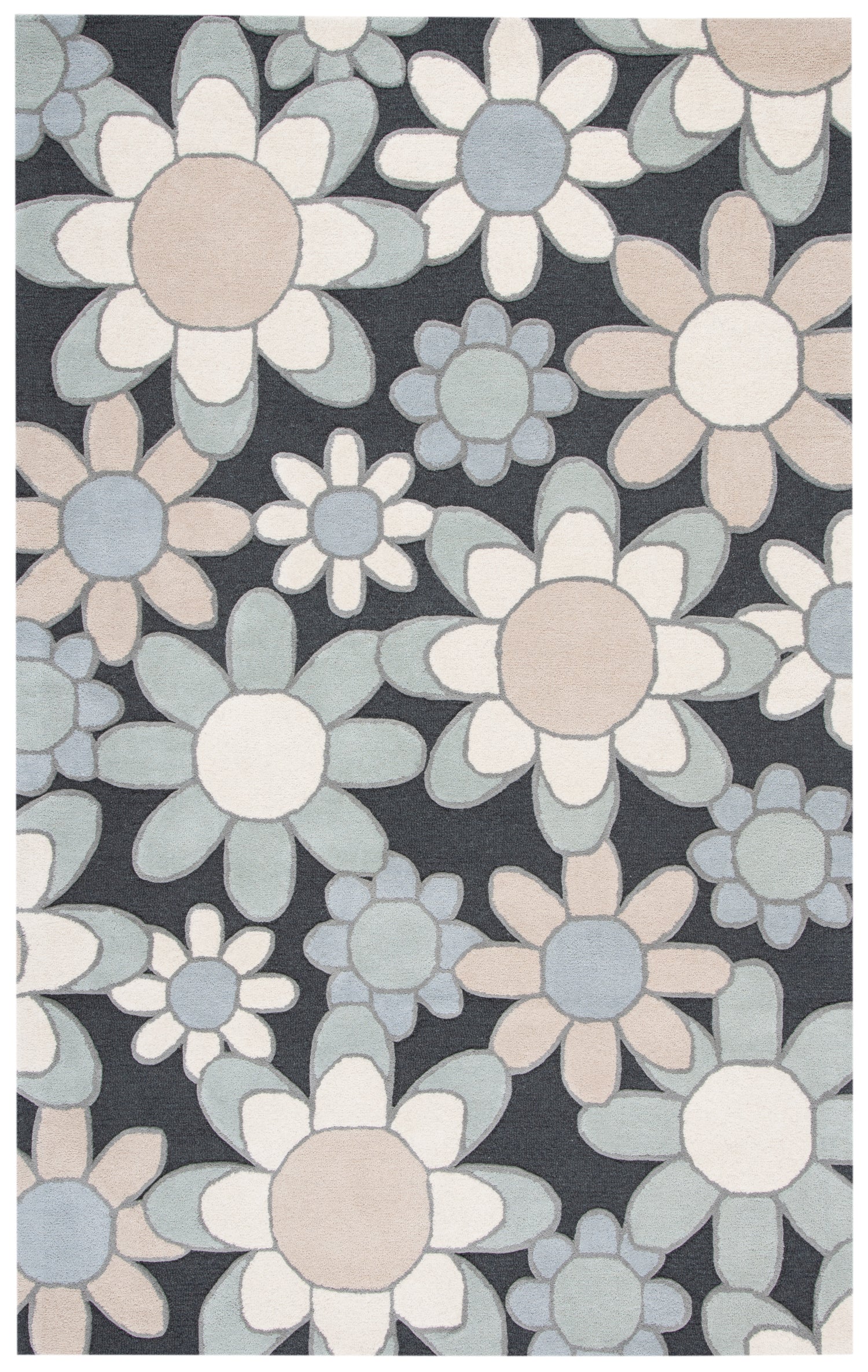 Safavieh Safavieh Kids Sfk923G Charcoal/Ivory Rugs.