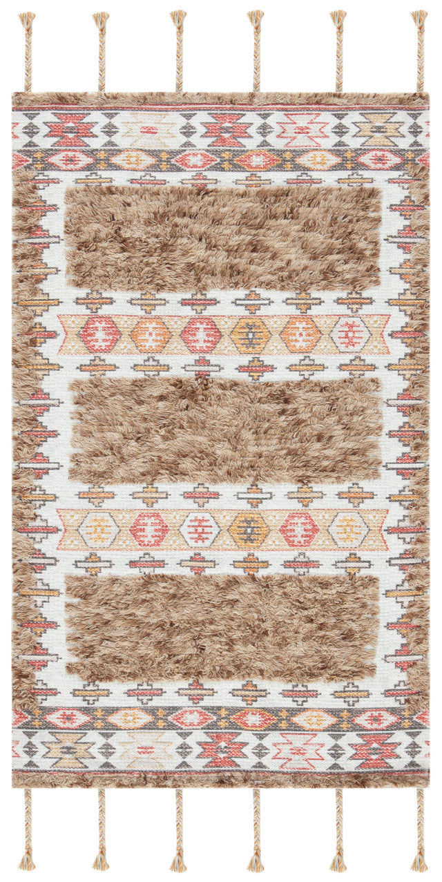 Safavieh Saffron Sfn106E Taupe/Ivory Rugs.