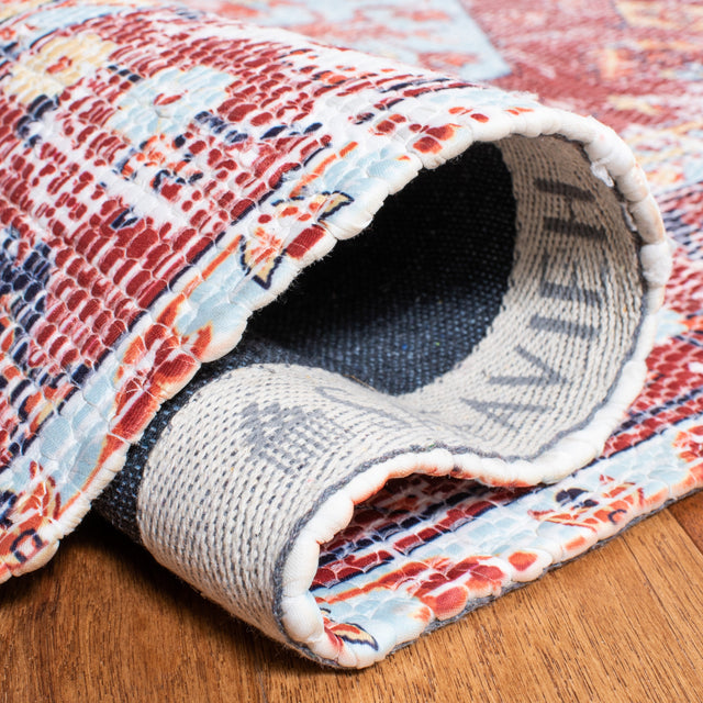 Safavieh Saffron Sfn350P Rust/Aqua Rug.