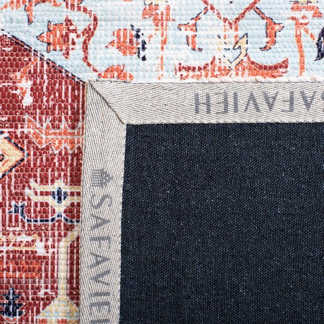 Safavieh Saffron Sfn350P Rust/Aqua Rug.