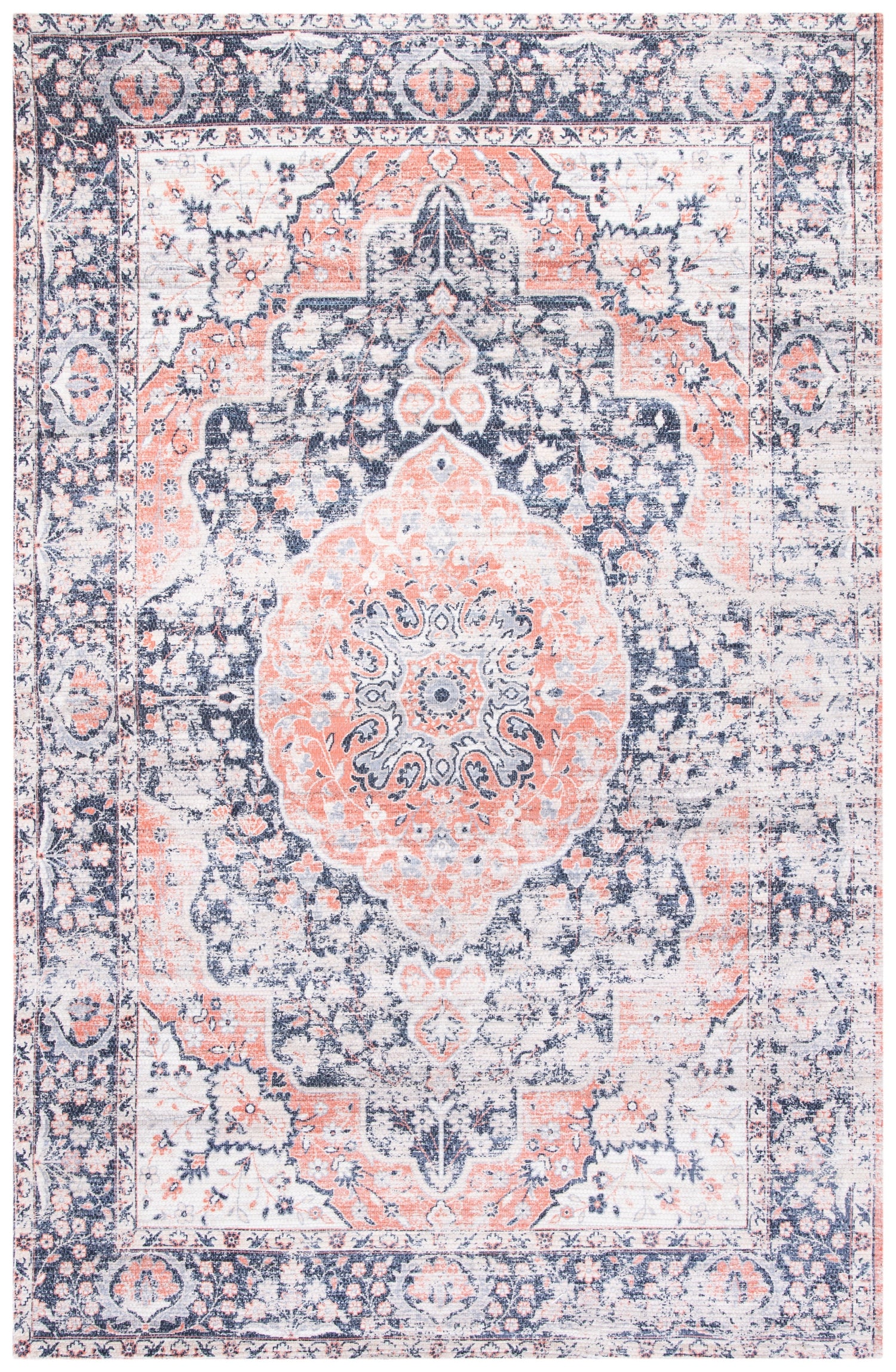 Safavieh Saffron Sfn353N Navy/Ivory Rugs.
