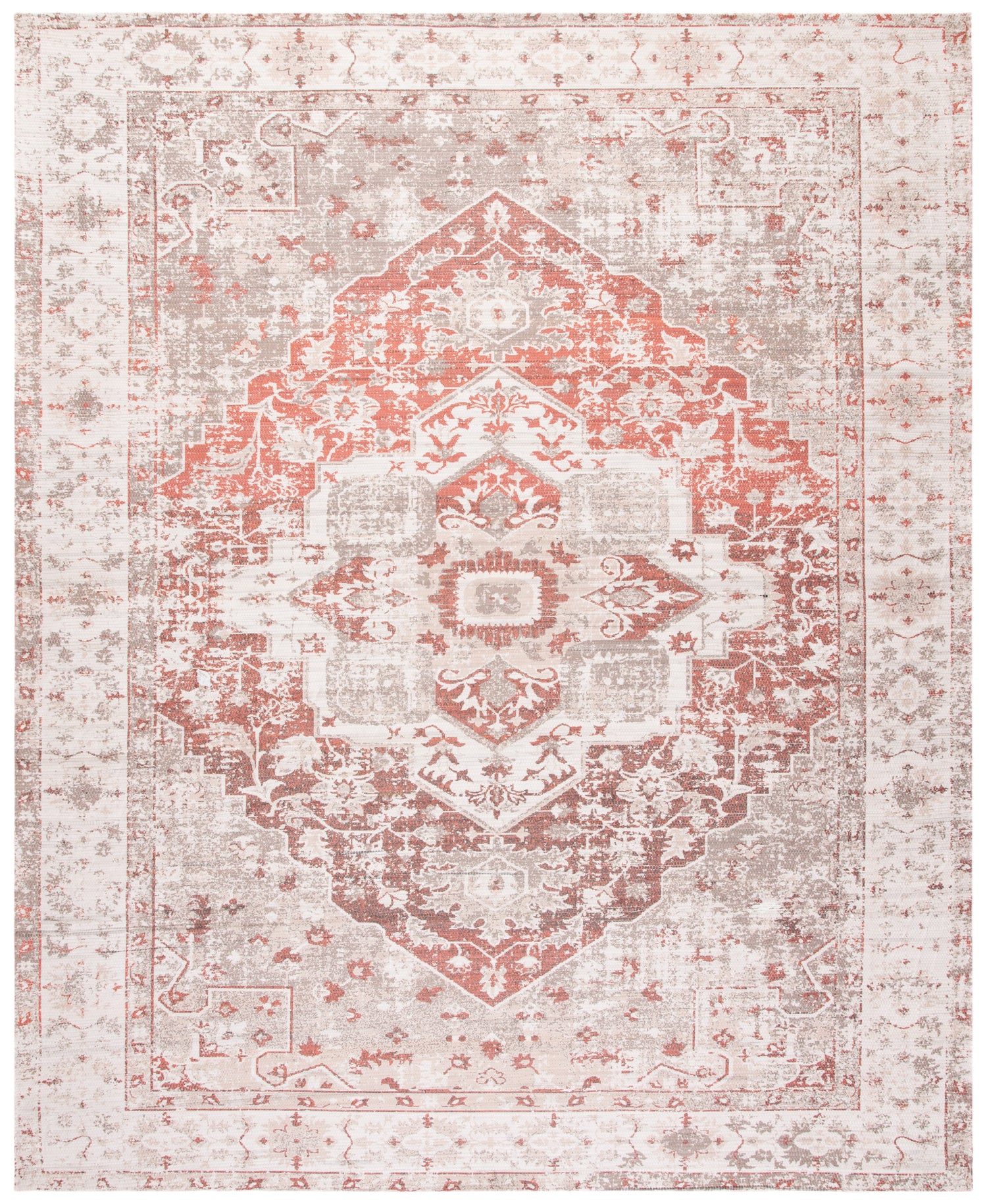 Safavieh Saffron Sfn389A Ivory/Rust Rugs.