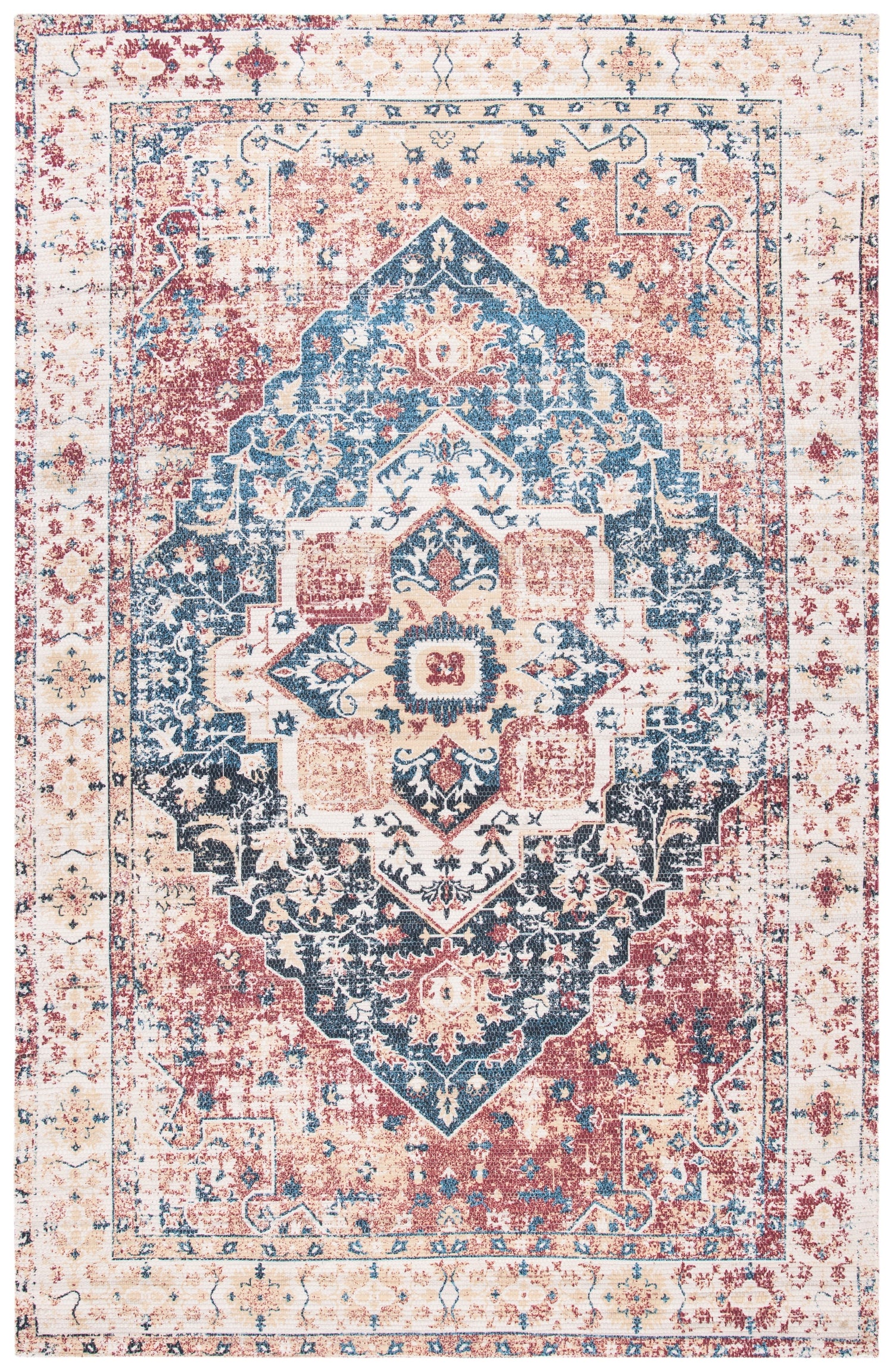Safavieh Saffron Sfn389B Beige/Blue Rugs.