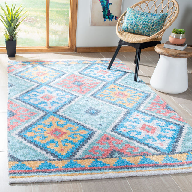 Safavieh Saffron Sfn560M Blue/Aqua Rugs.