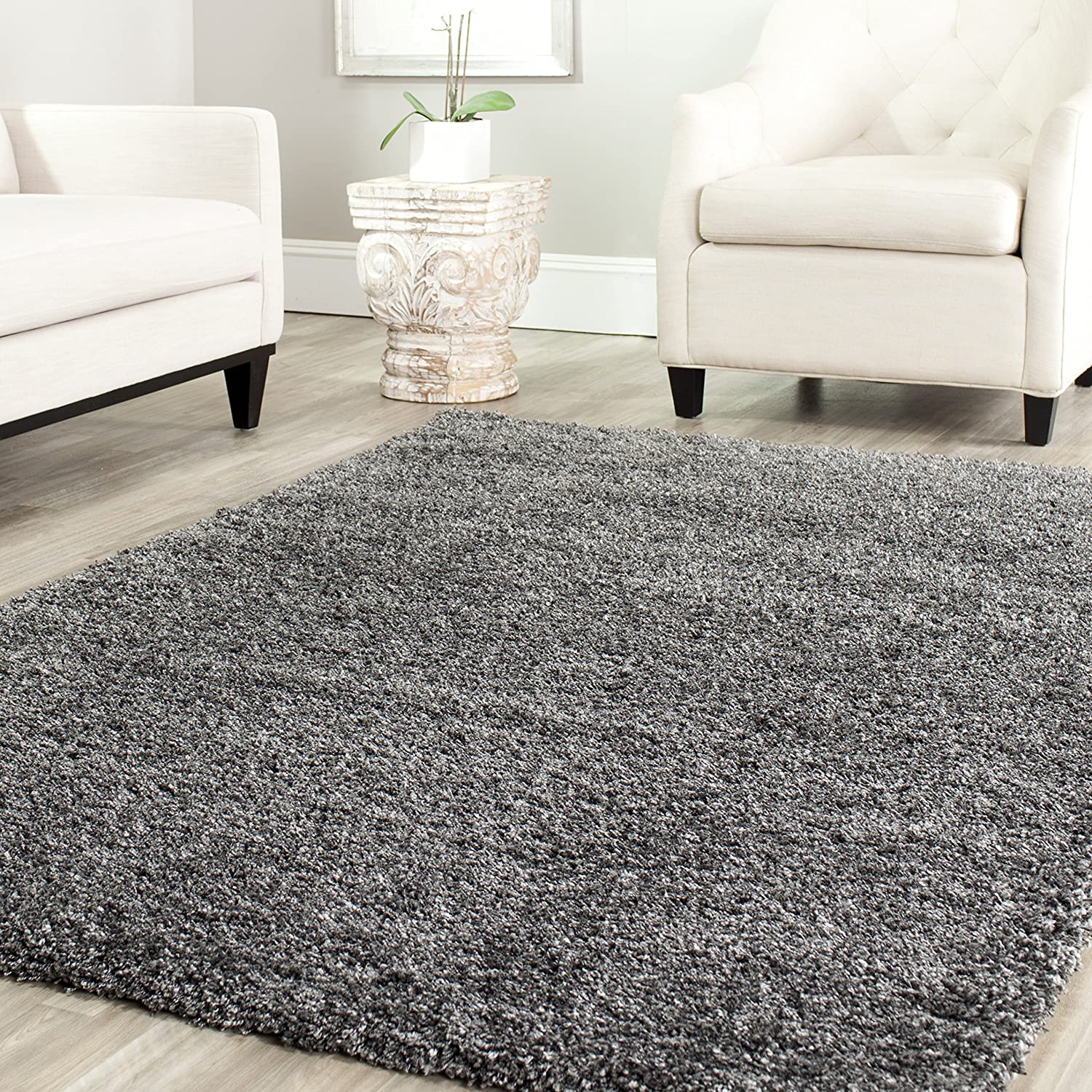 Safavieh Shag Sg151 Dark Grey Rugs.
