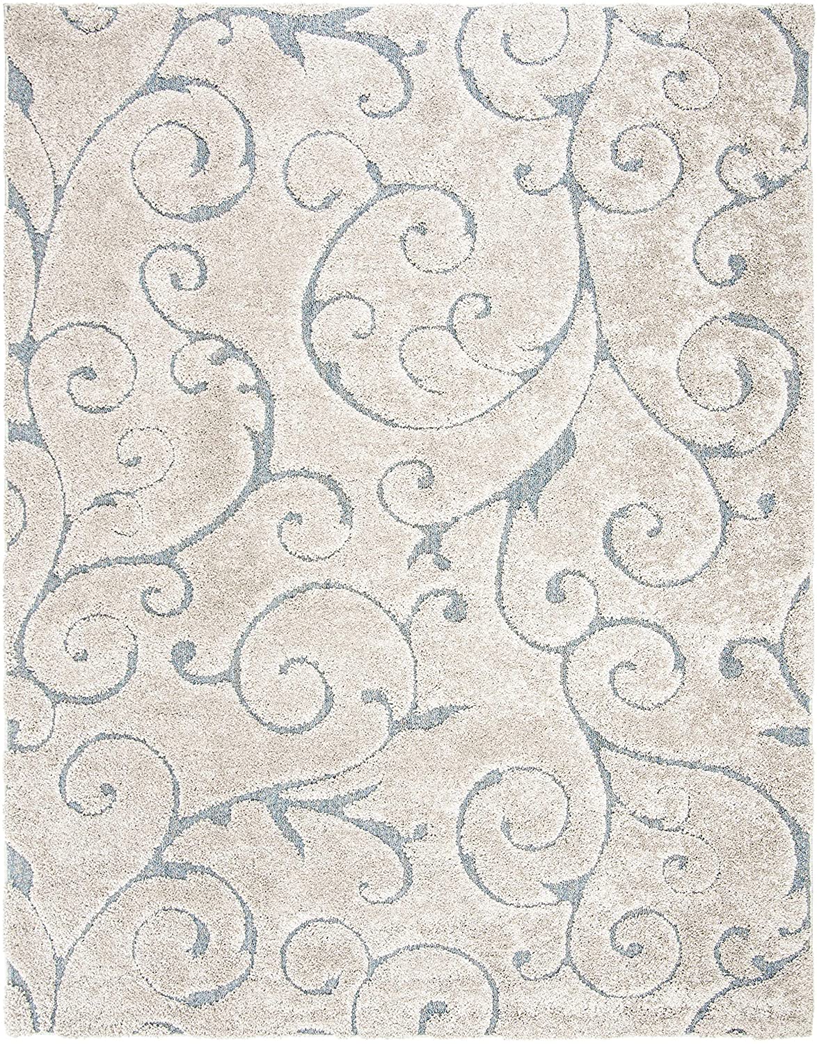 Safavieh Shag Sg455 Beige/Blue Grey Rug.
