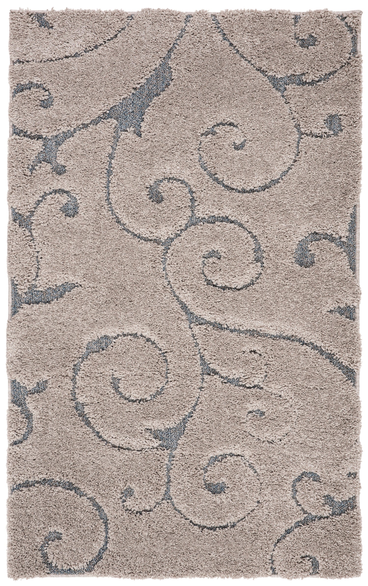 Safavieh Shag Sg455 Grey/Light Blue Rug.