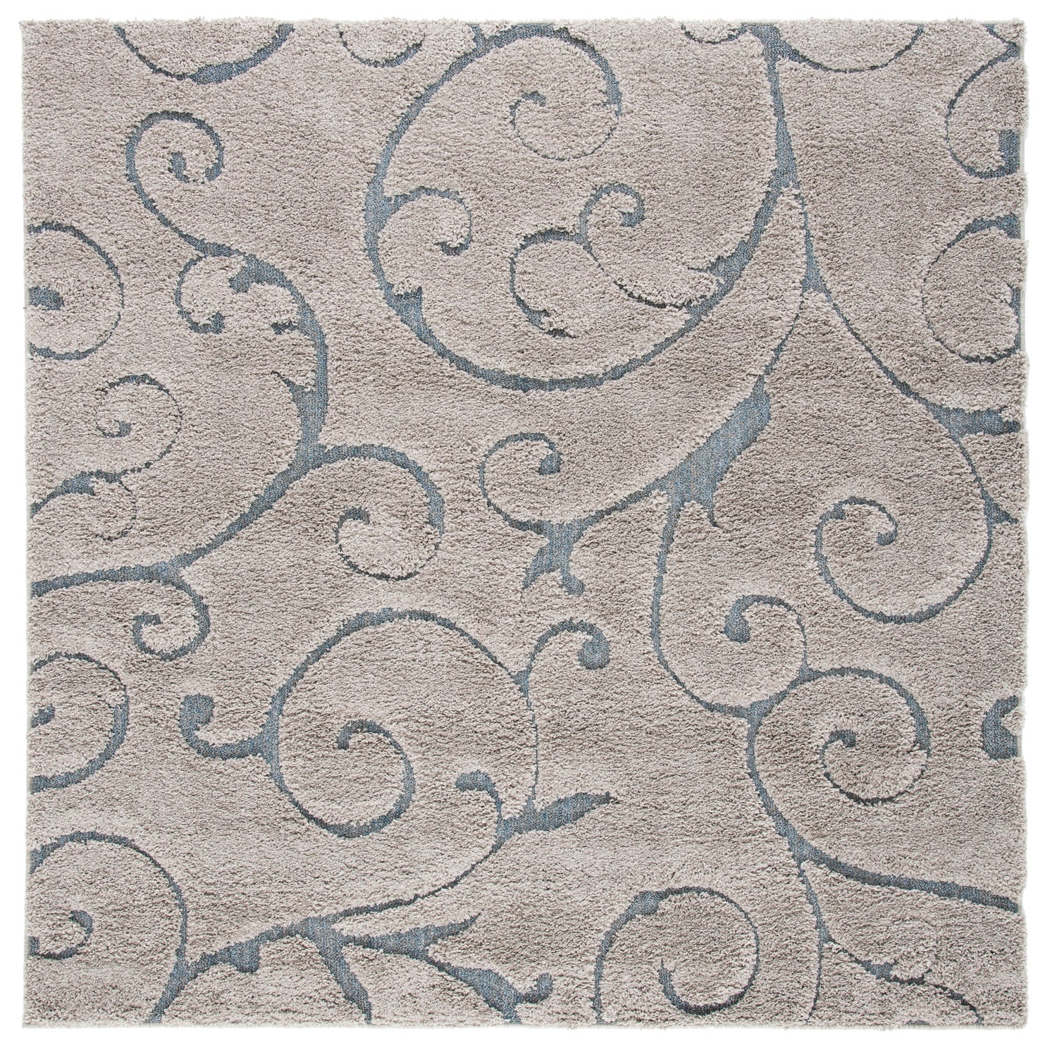Safavieh Shag Sg455 Grey/Light Blue Rug.